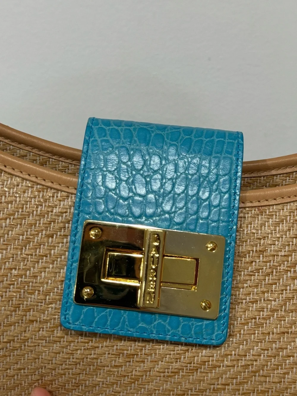Vintage Ralph Lauren woven shoulder bag